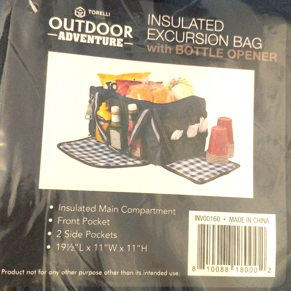 Insulated excursion bag